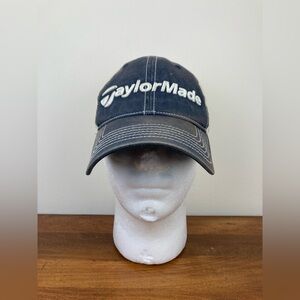 TaylorMade Blue And Beige Mens Golf Hat One Size Fits All Ball Cap Adjustable